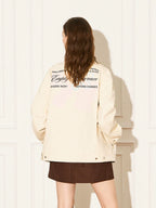 EMPTY REFERENCE Romantic Swoosh Flowers Text Jacket