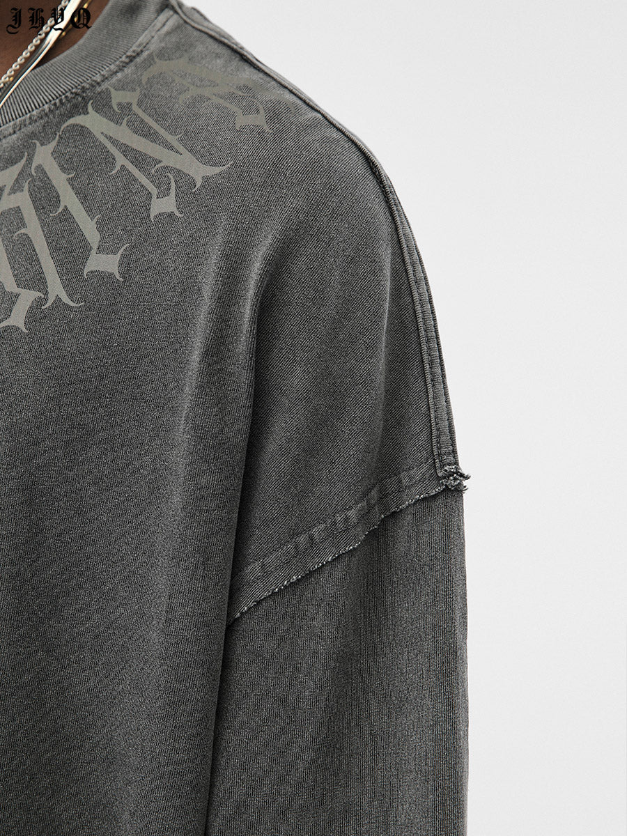 JHYQ Washed Old Long Sleeved Tee