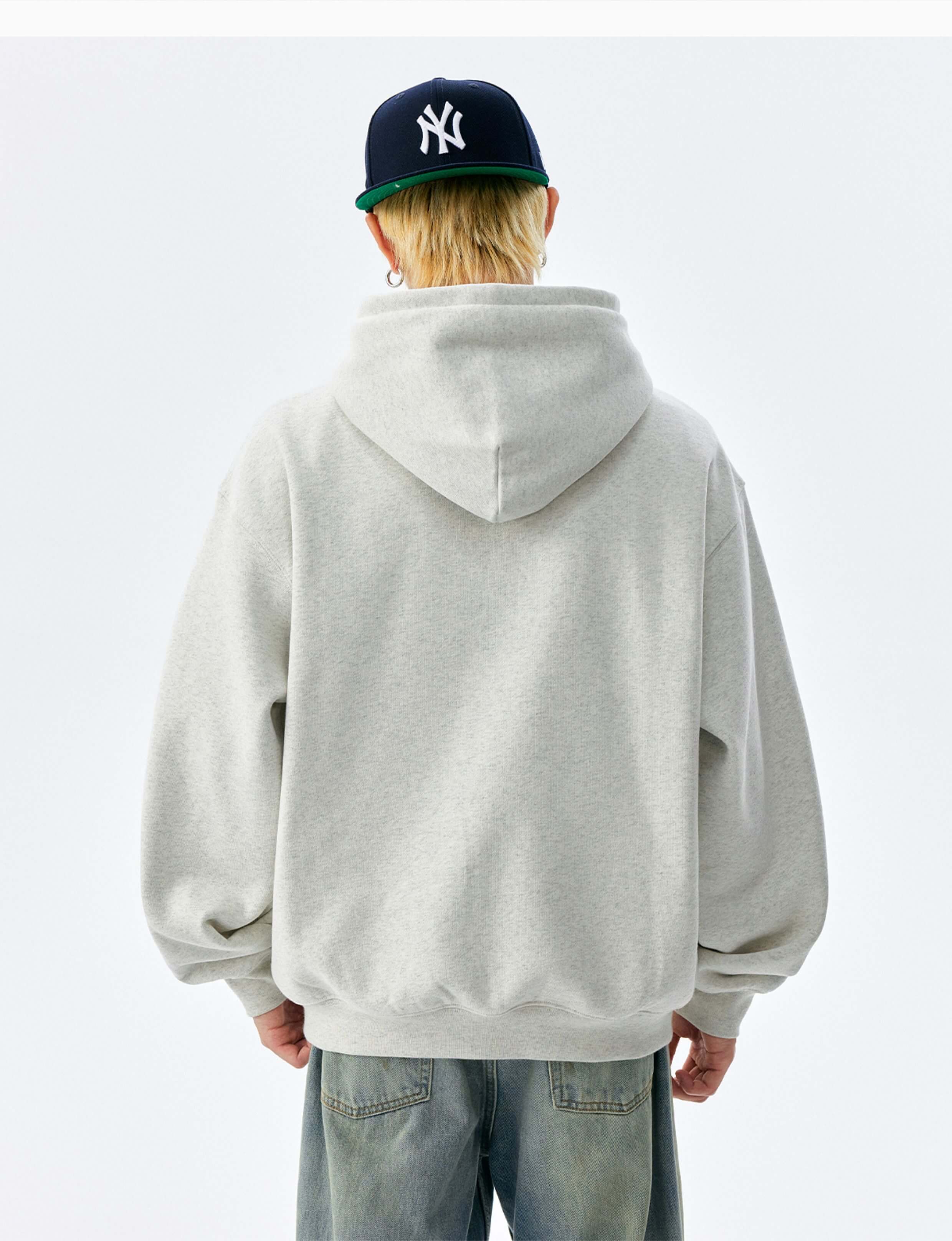 MEDM Animal Leather Logo Patch Hoodie