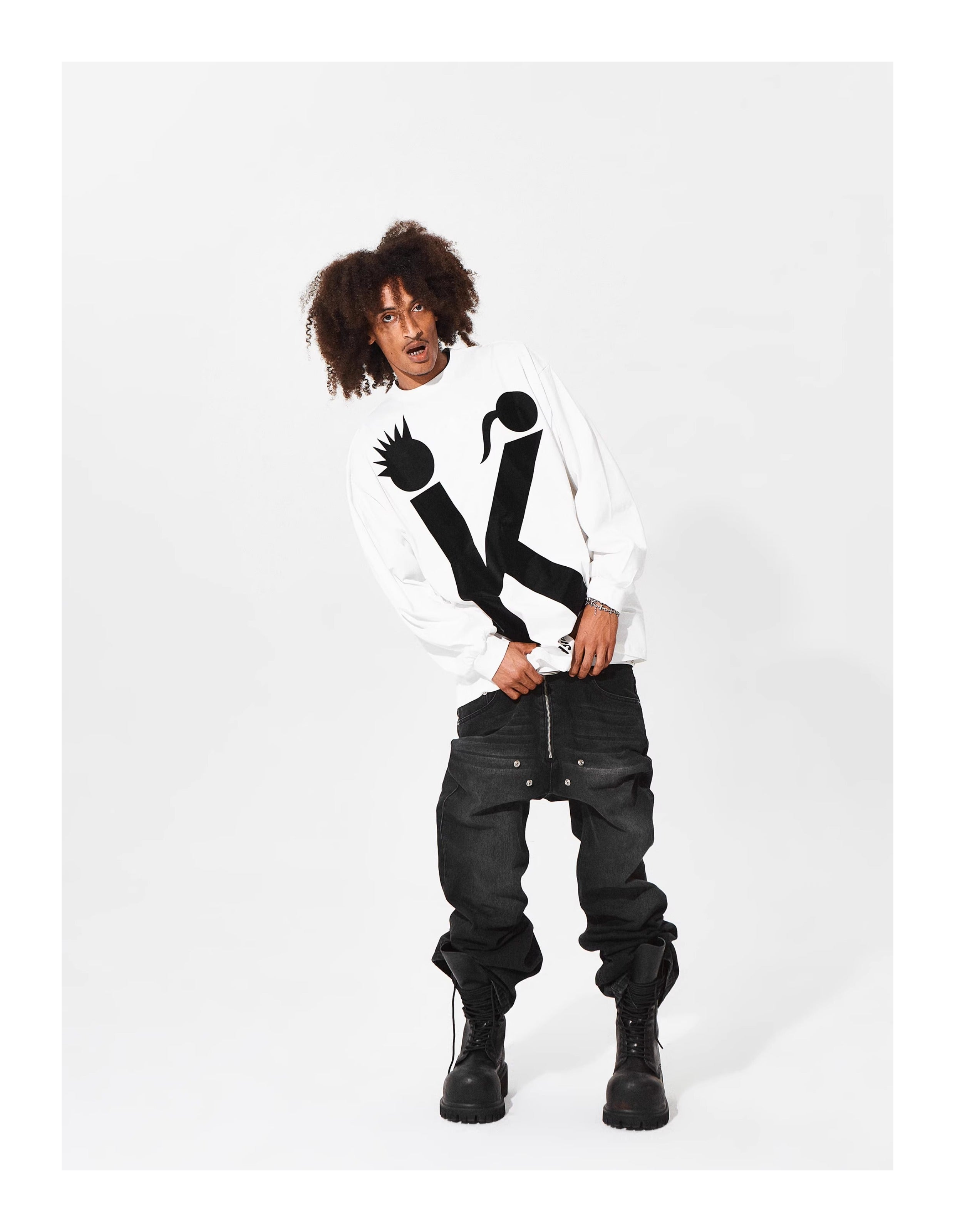 KARMANISTIC Big K Logo Long Sleeve Tee