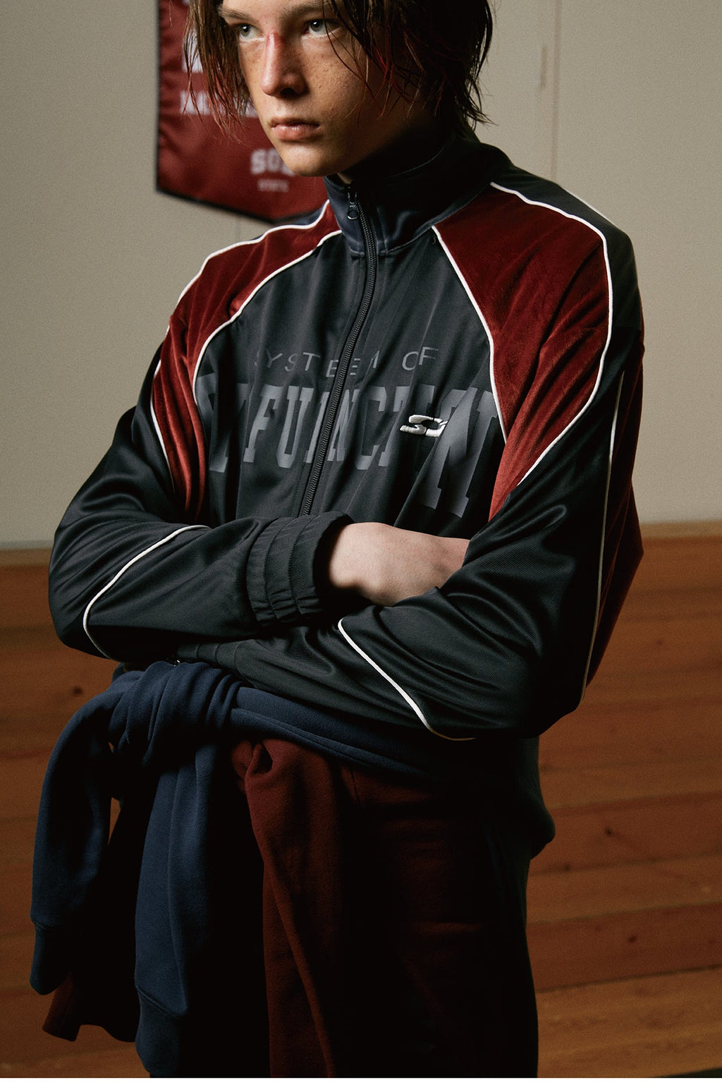 SOD Co. Velvet Deconstructed Track Jacket