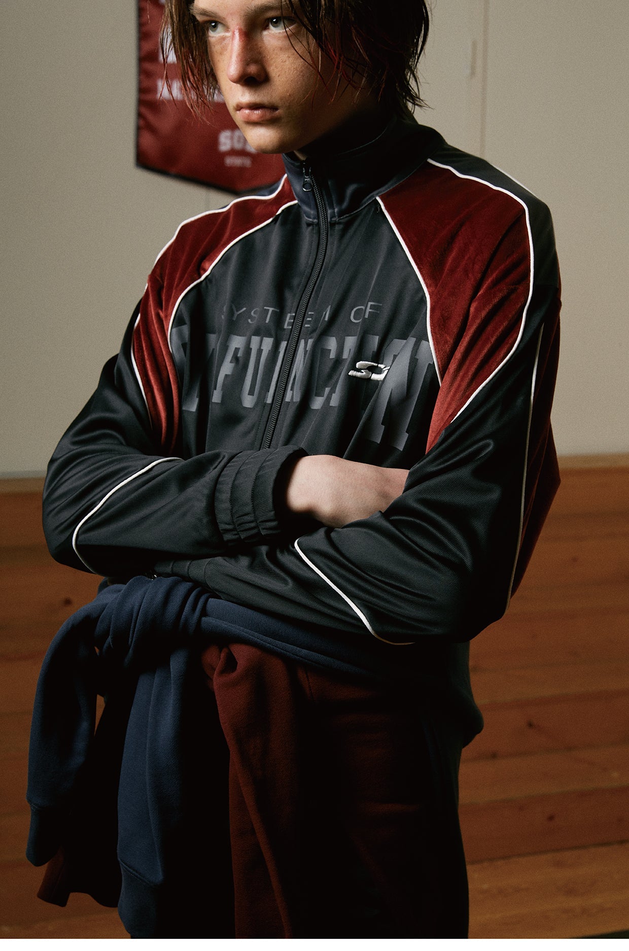 SOD Co. Velvet Deconstructed Track Jacket