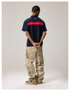Remedy Kiss Mark Distressed Hole Work Painter Pants