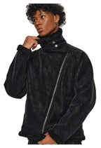 ANTIDOTE Faux Suede Double Rider Biker Jacket