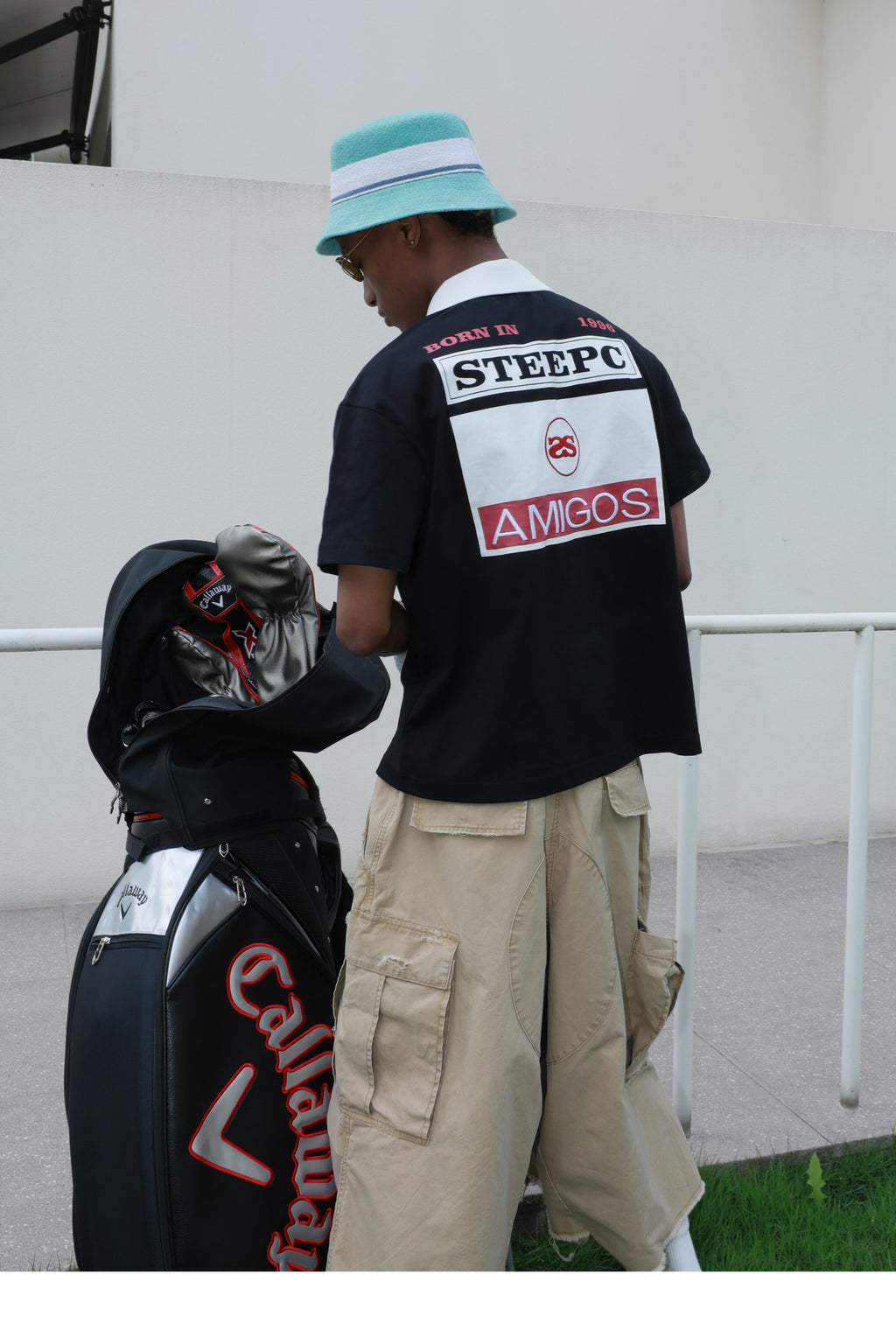 STEEPC Amigos Patch Embroidered Polo Shirt