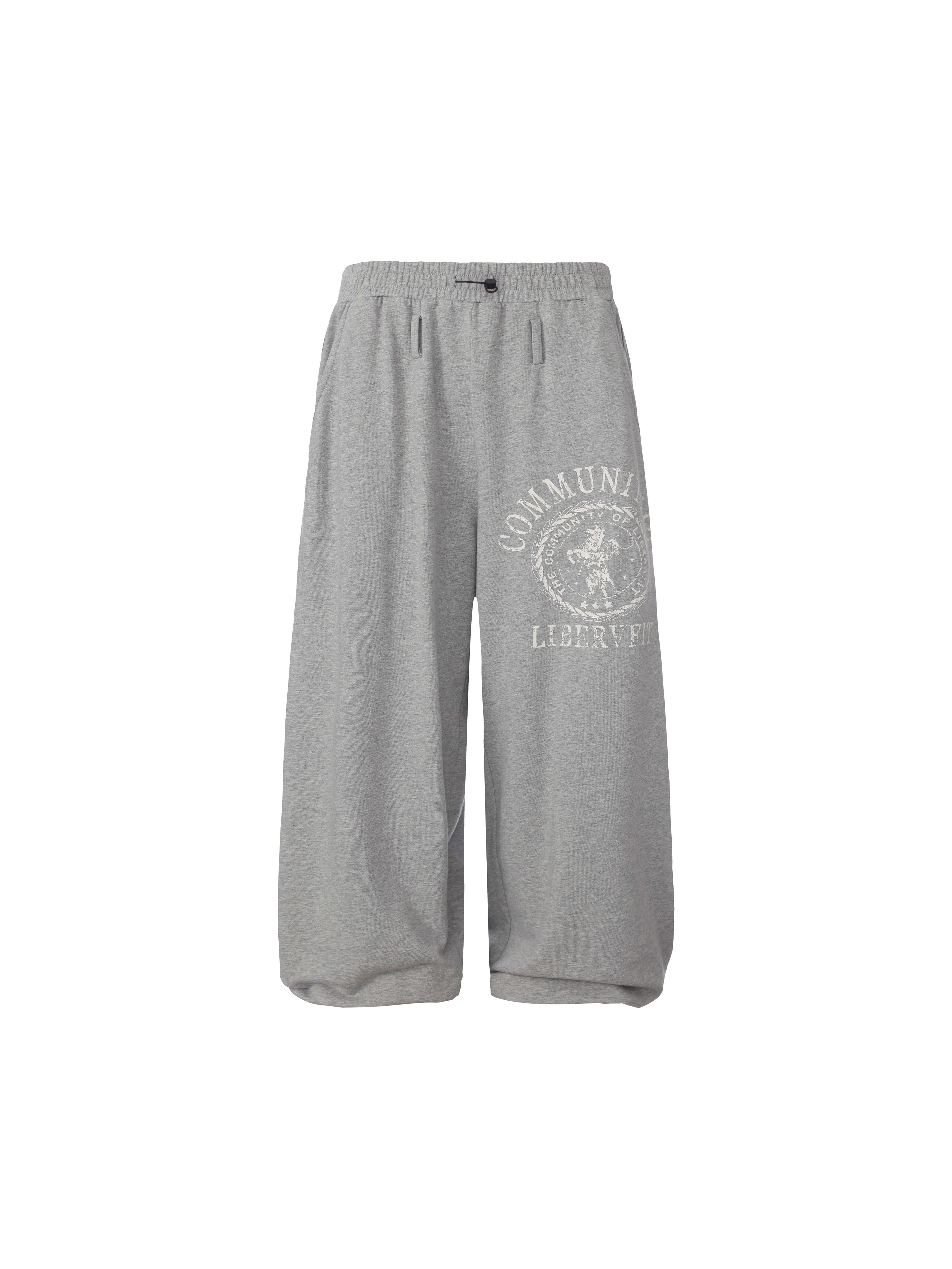 LIBERAFIT Vintage Painted Crest Washed Sweatpants