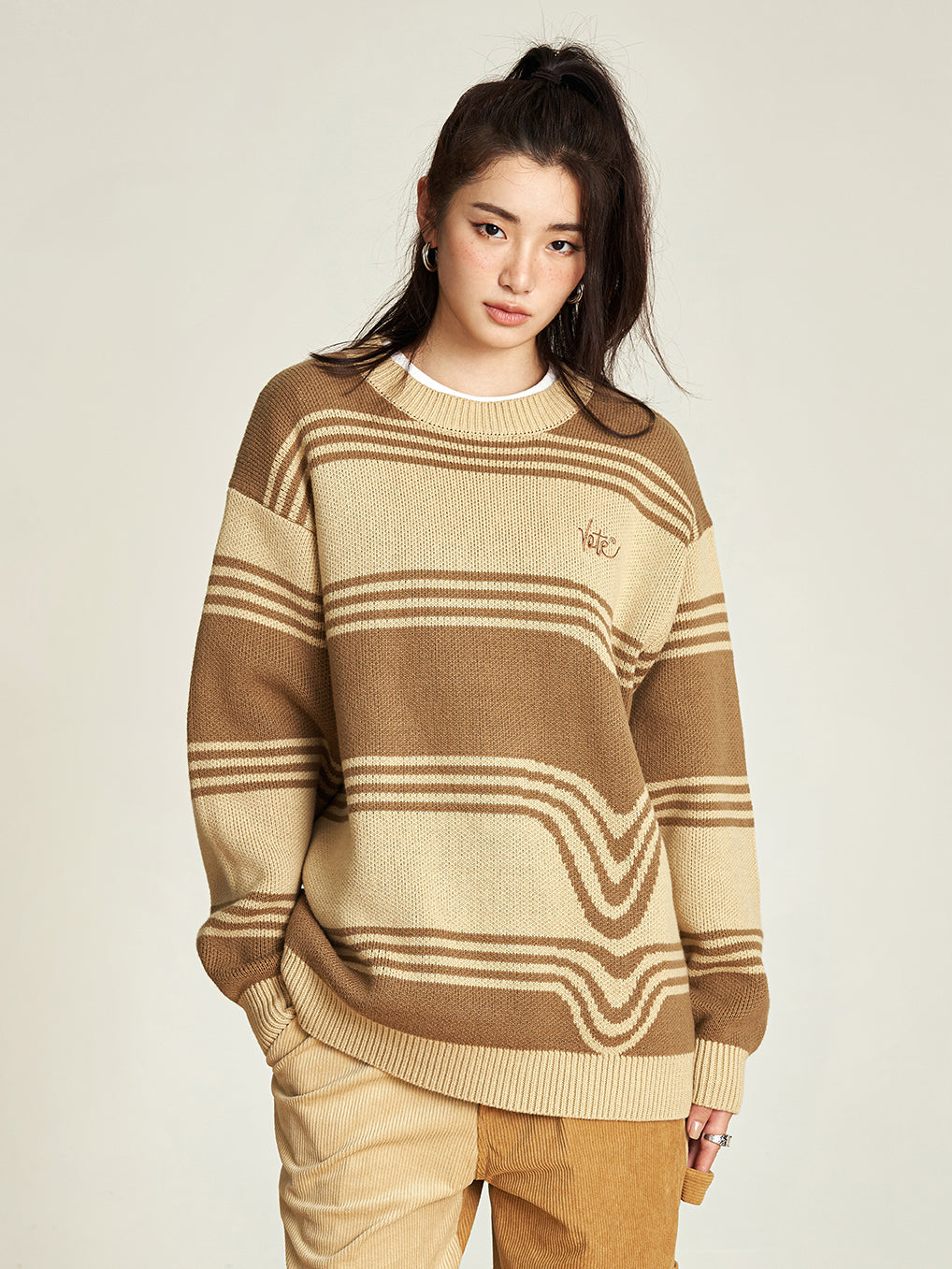 VOTE Classic Striped Knit Sweater