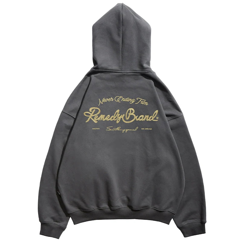 Remedy Metal Wax Seal Chain Embroidered Hoodie