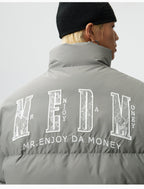 MEDM 3D Embroidered Lace Puffer Jacket