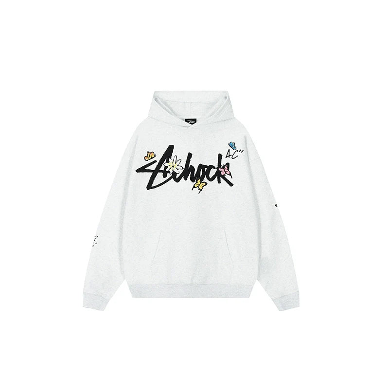 Achock Character Pattern Print Hoodie
