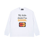 AFGK Slogan Printed Long Sleeve Tee