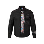 YADcrew 3D-Printed Tie & Badge Long-Sleeve Shirt