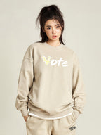 VOTE Basic Hawaiian Flower Sweatshirt