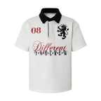 YADcrew Lion Crest Embroidered Polo Shirt