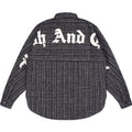 Harsh and Cruel Gothic Logo Flannel Shirt