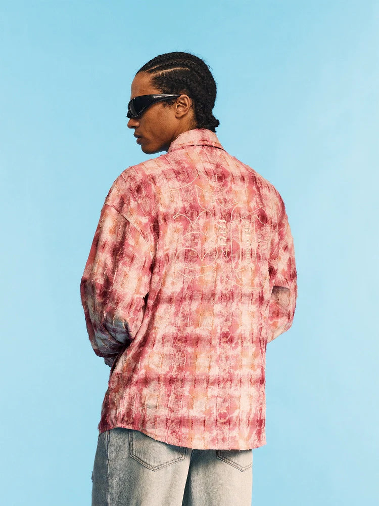 1807 Plaid Faded Long Sleeve Shirt