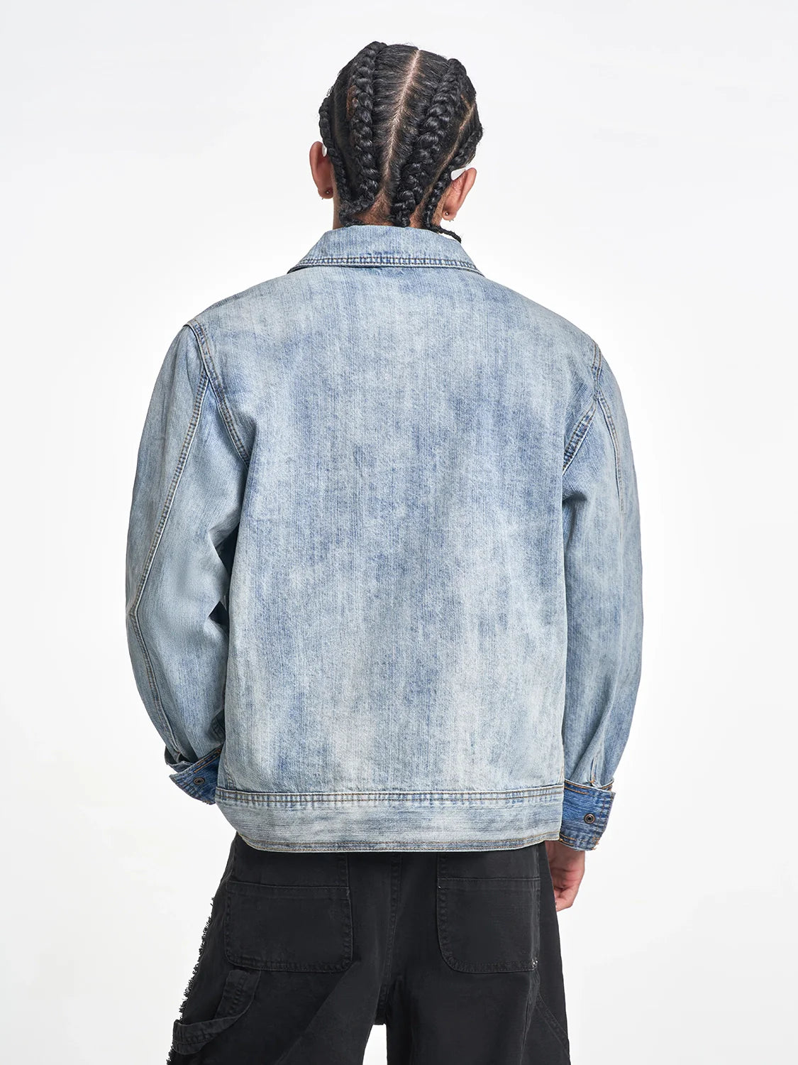 F3F Select Multi Pocket Washed Work Denim Jacket