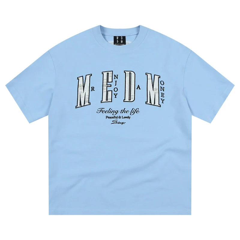 MEDM Patch Embroidered Pearl Tee