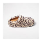KARMANISTIC Leopard Fur Embroidered Slipper Clogs