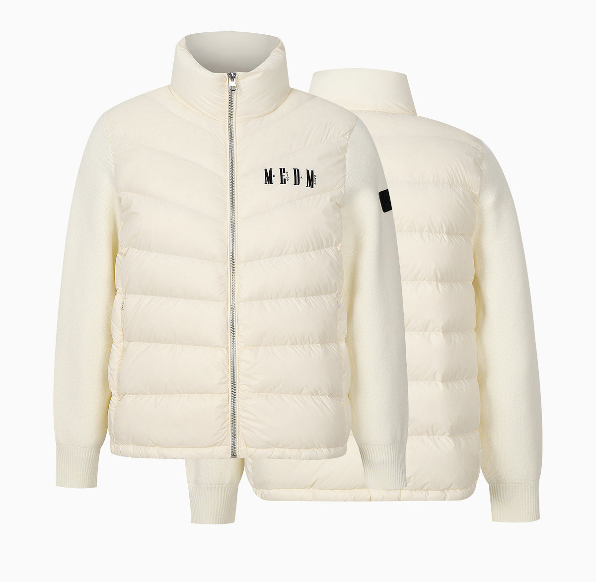 MEDM Shoulder Patchwork Lightweight Down Jacket