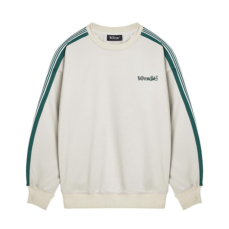 VOTE Striped Tracksuit Sweatshirt