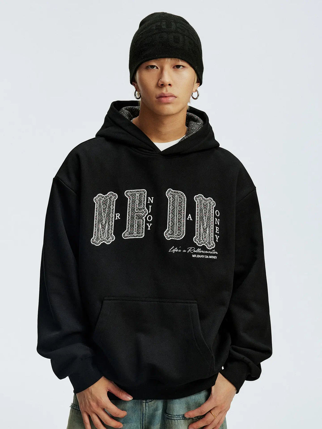 MEDM Ethnic Patchwork Hoodie