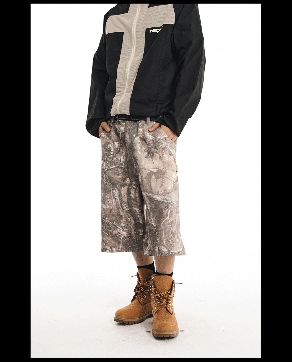 NOVACAM Tree Camouflage Work Baggy Shorts