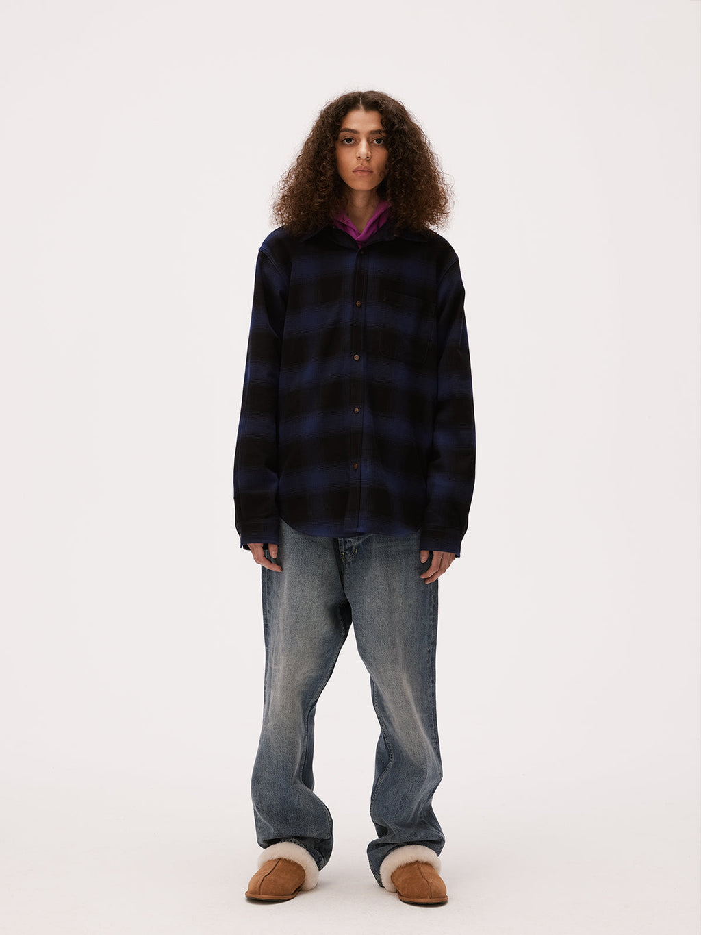 MHARF Classic Flannel Plaid Long Sleeve Shirt