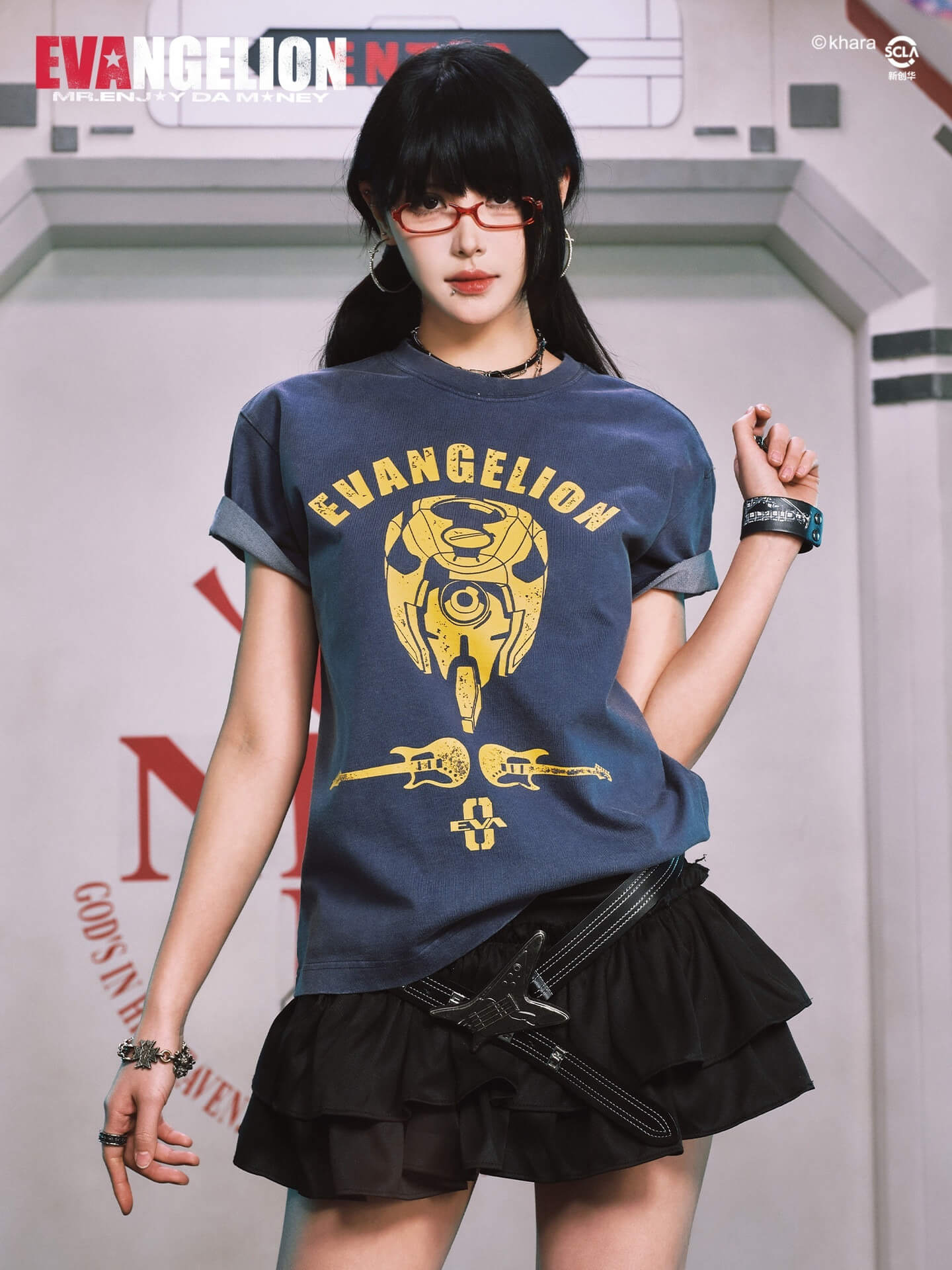 MEDM x EVA NEVER END Washed Unit Graphic Tee