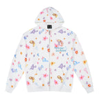 MEDM Graffiti Flower Full Print Zip Up Hoodie