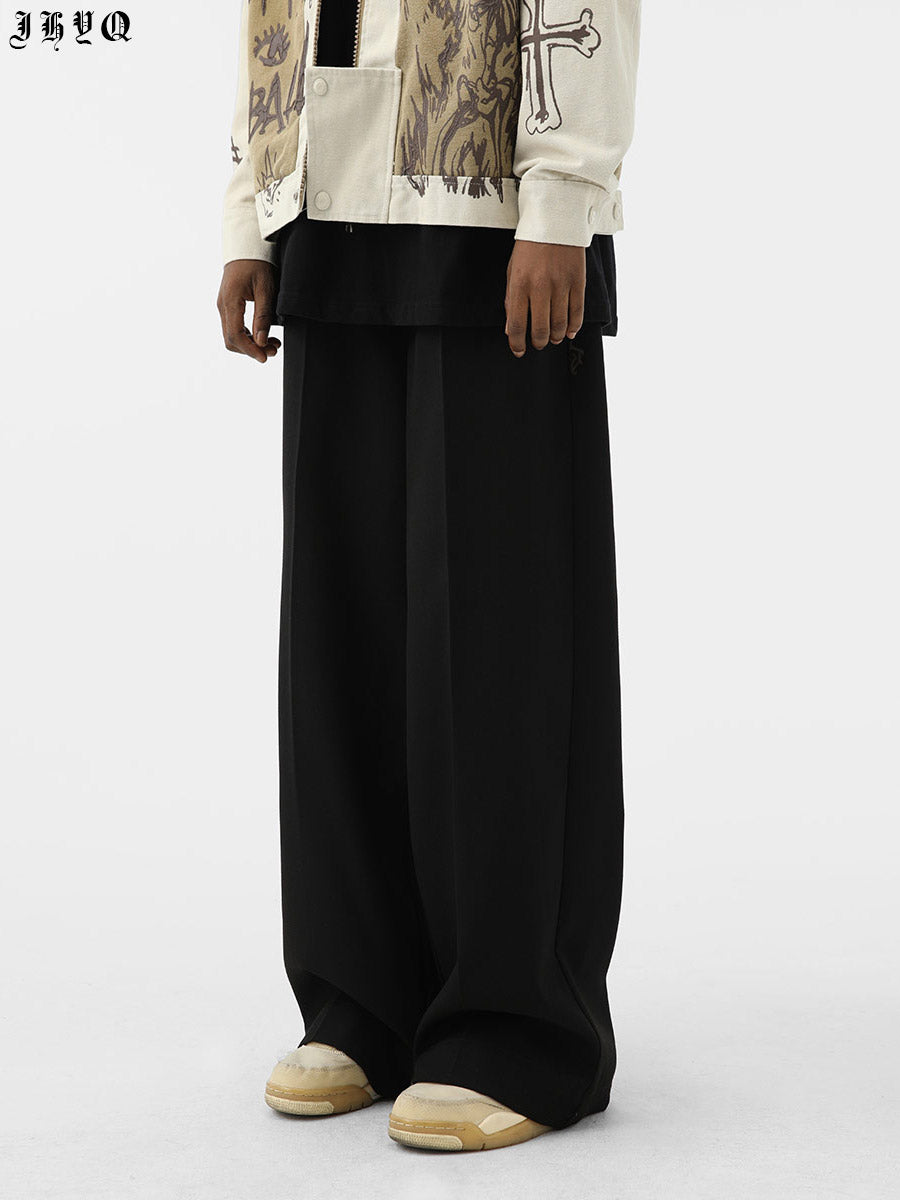JHYQ Wide Legged Embroidered Western Pants