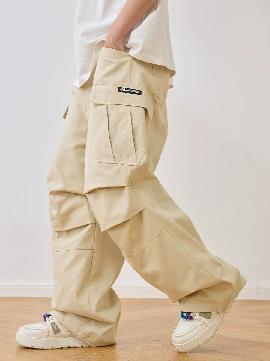 Harsh and Cruel Pleated Paratrooper Work Cargo Pants