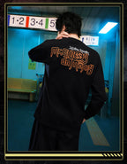 MEDM × Jujutsu Kaisen Big M Logo Character Print Embroidered Long Sleeve Tee