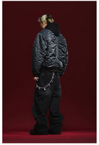 Remedy Pleated Back Design MA-1 Bomber Jacket