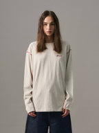 S45 Reverse Stitch Small Logo Long Sleeve Tee