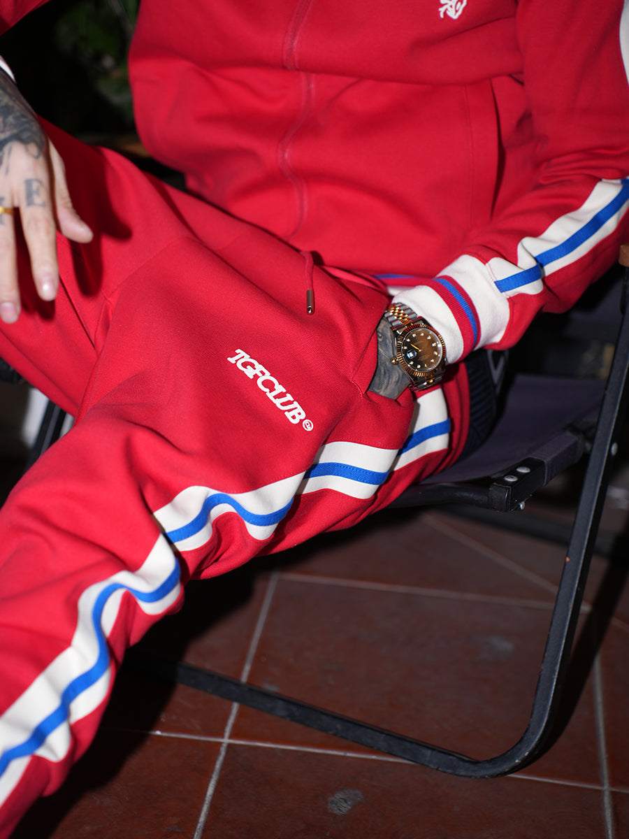 TGFCLUB Snake Design Side Stripe Track Jacket and Track Pants