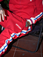 TGFCLUB Snake Design Side Stripe Track Jacket and Track Pants