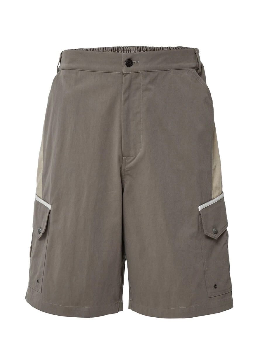F2CE Color Block Patchwork Pocket Utility Shorts