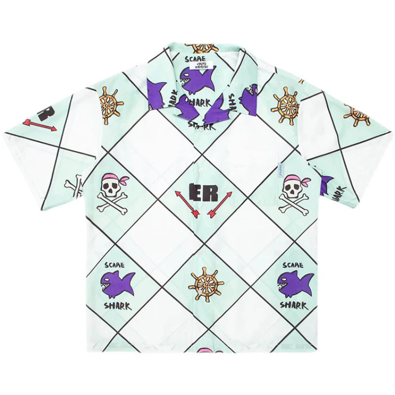 EMPTY REFERENCE Shark Short Sleeve Shirt