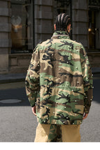 STEEPC Camouflage Pearl Studded M65 Field Jacket