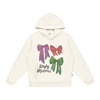 EMPTY REFERENCE Lace Bow Hand Painted Hoodie