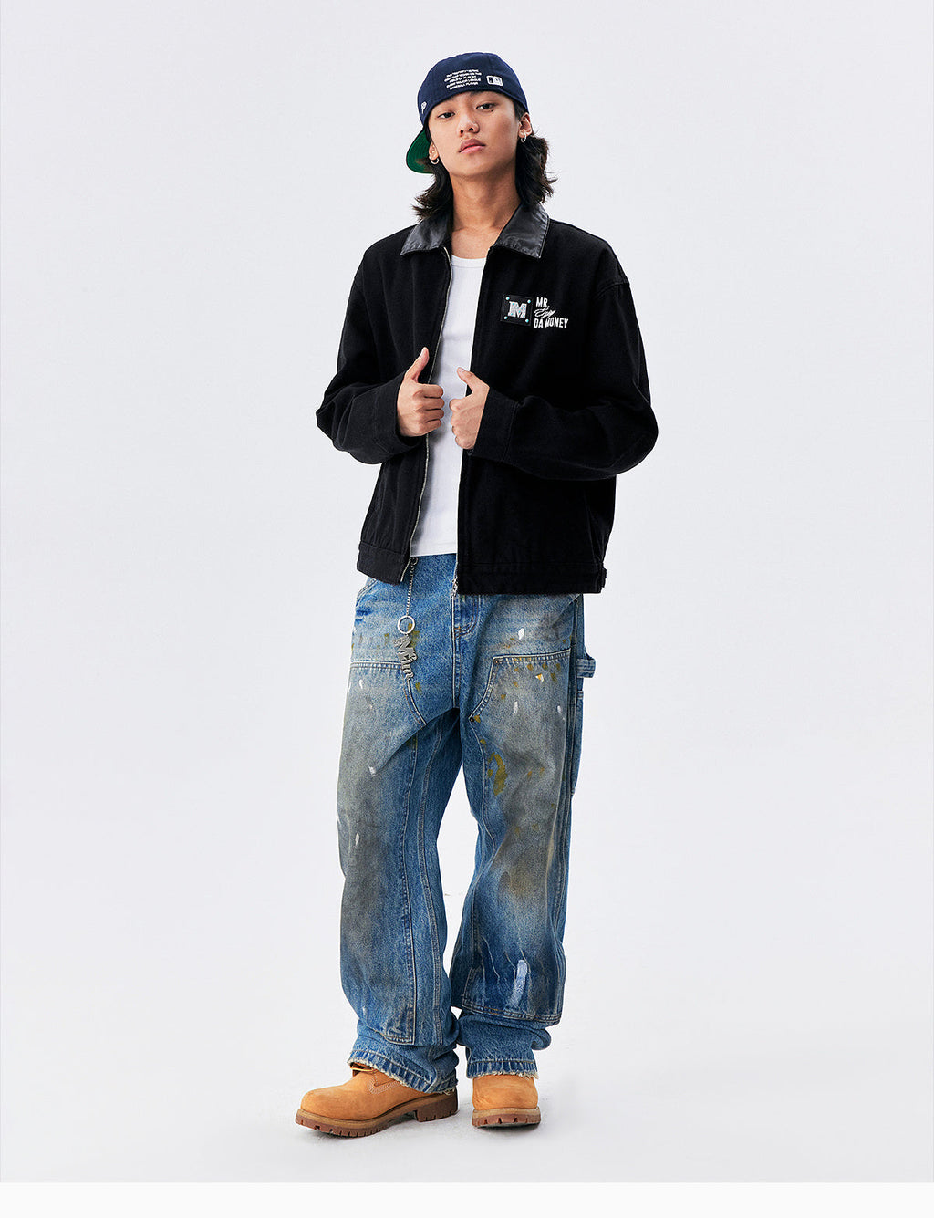 MEDM Turquoise Metal Patch Detroit Jacket