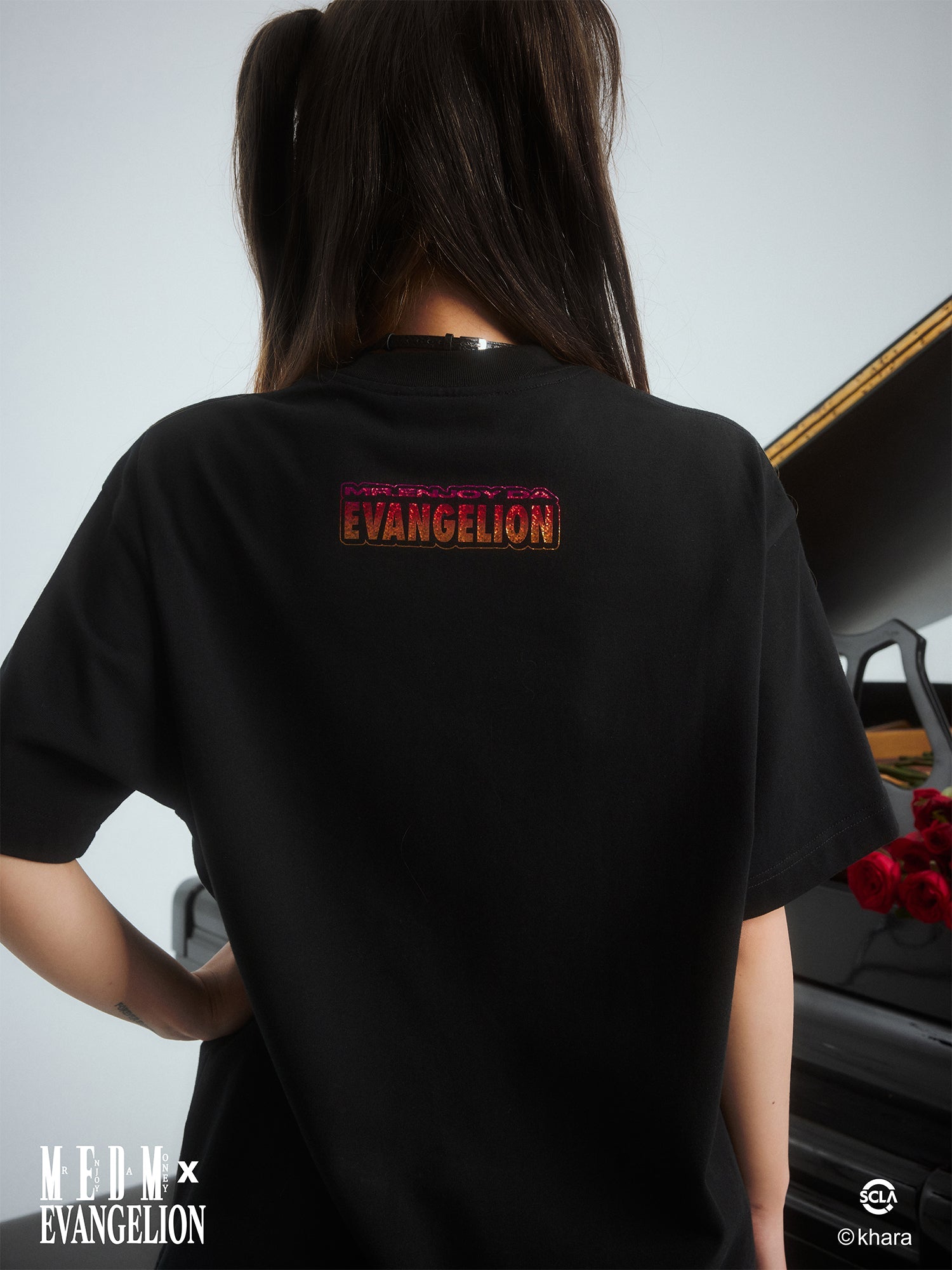 MEDM x EVA Basic Letter Logo Tee