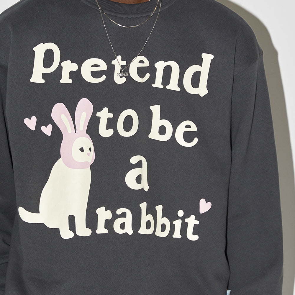 EMPTY REFERENCE Rabbit Kitten Print Sweatshirts