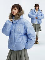 MEDM Detachable Fur Hooded Down Jacket