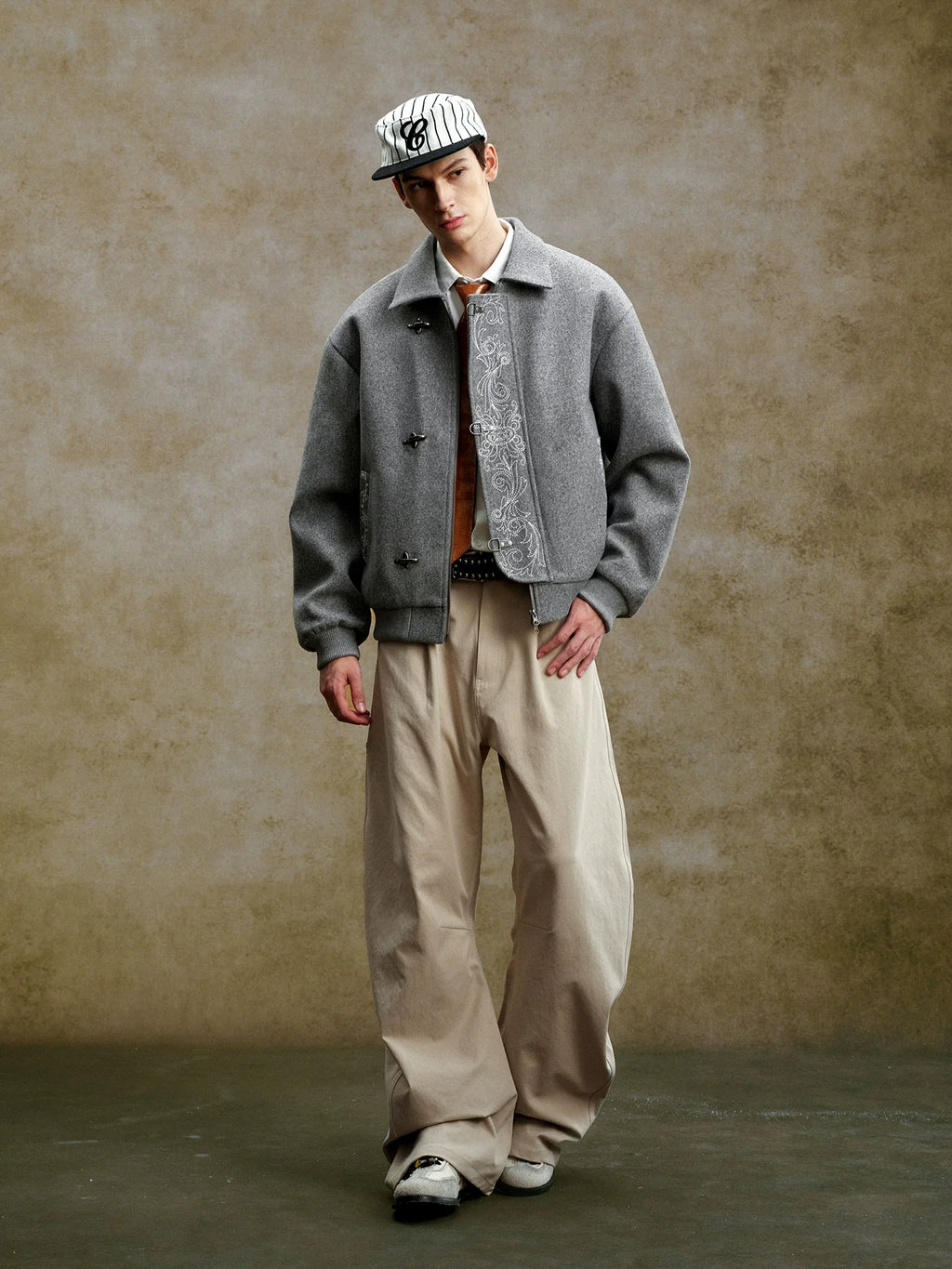 YADcrew Embroidered Quilted Jacket