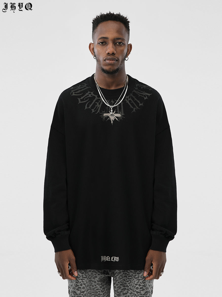 JHYQ Washed Old Long Sleeved Tee