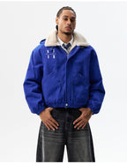 MEDM Sherpa Fleece Quilted Work Jacket