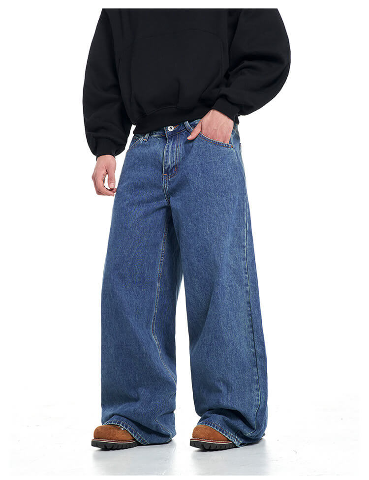 F3F Select Vintage Light Wash Baggy Jeans