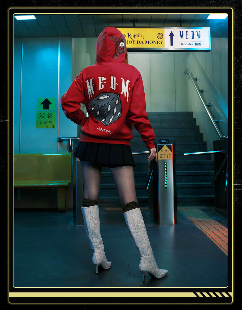 MEDM × Jujutsu Kaisen Prison Realm Zip Up Hoodie